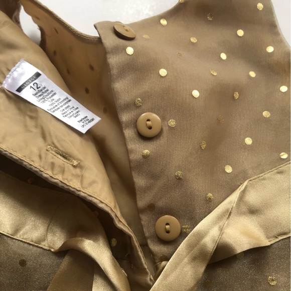 Gold Polka Dot Dress - Picture 6 of 9